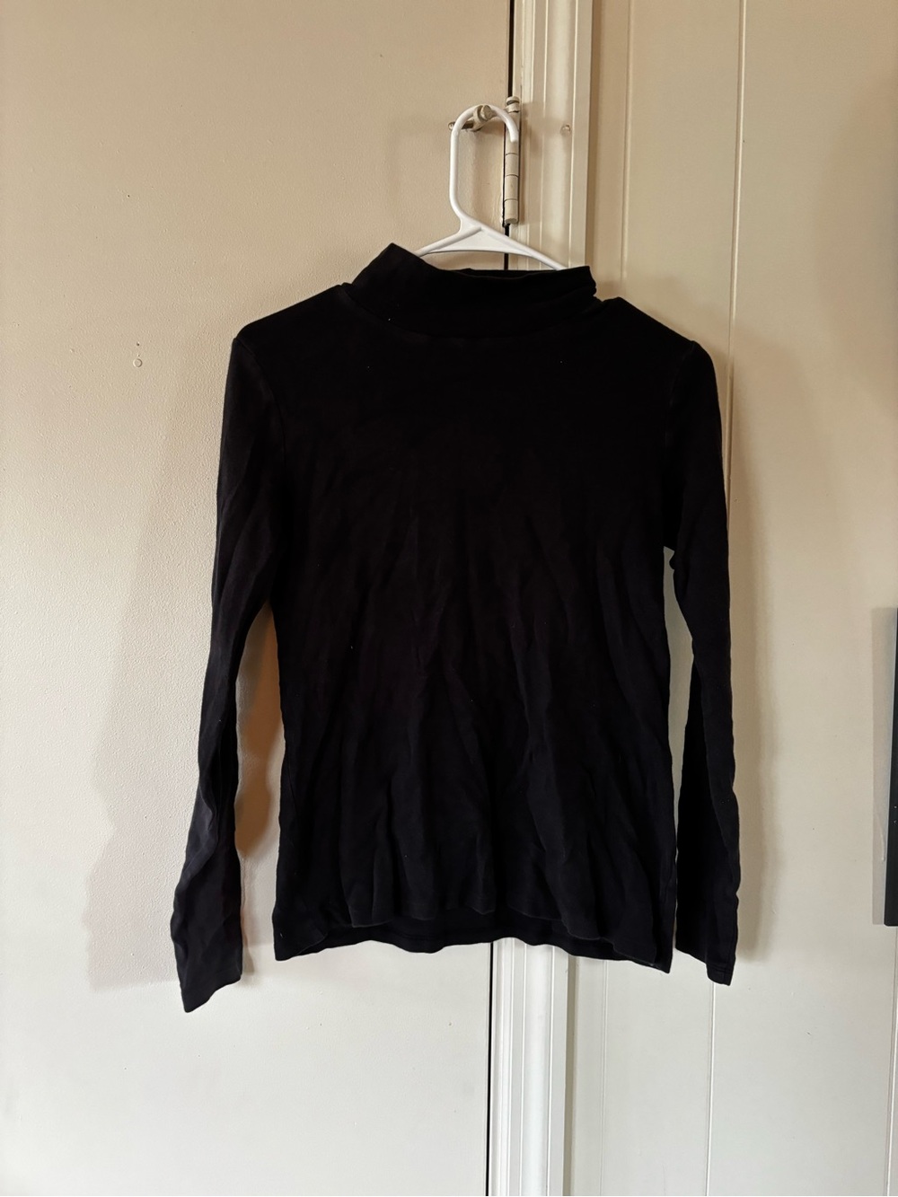 croft & barrow Black Long-Sleeve Mock Neck Top